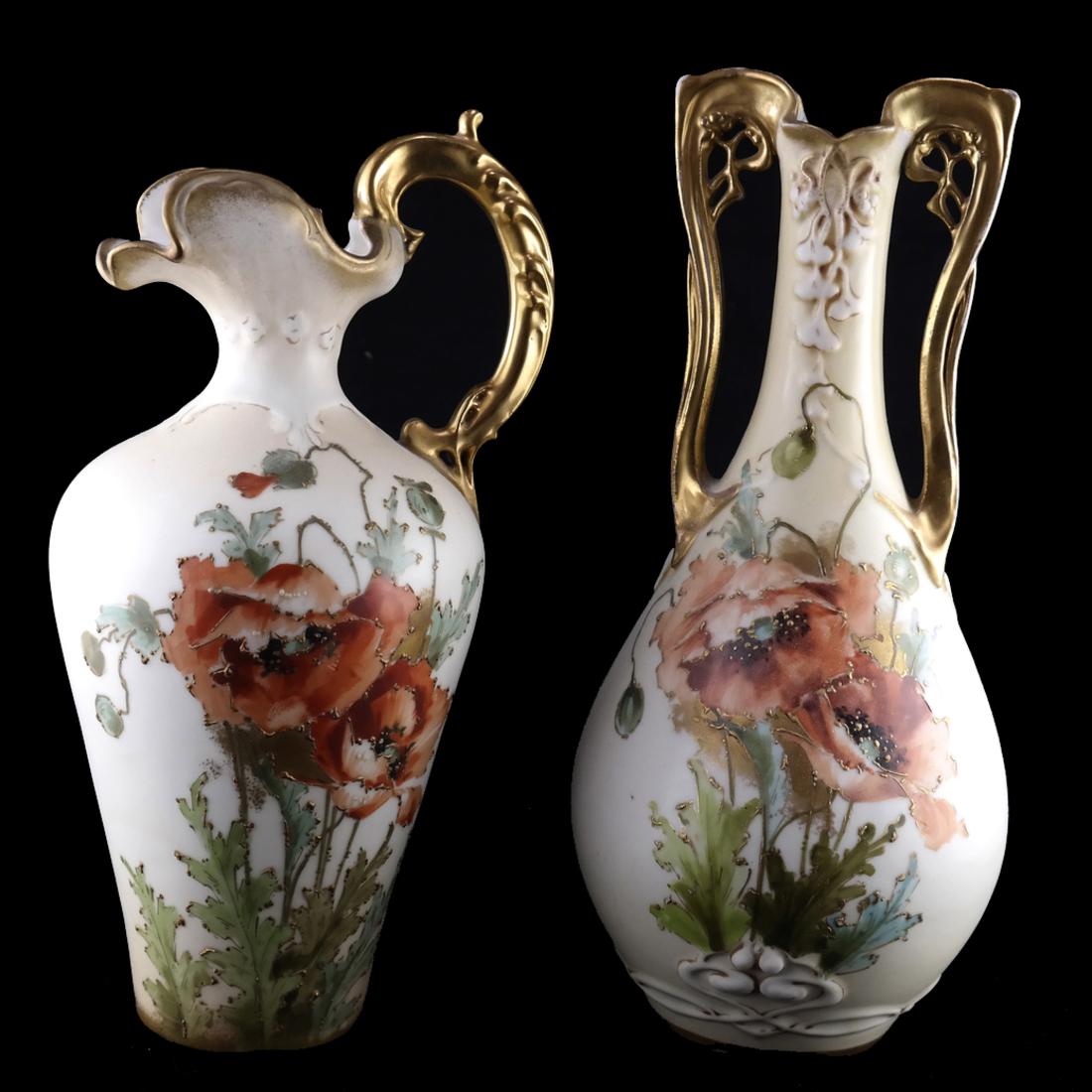 Teplitz Porcelain Vase and Water Pitcher (1 of 10)
