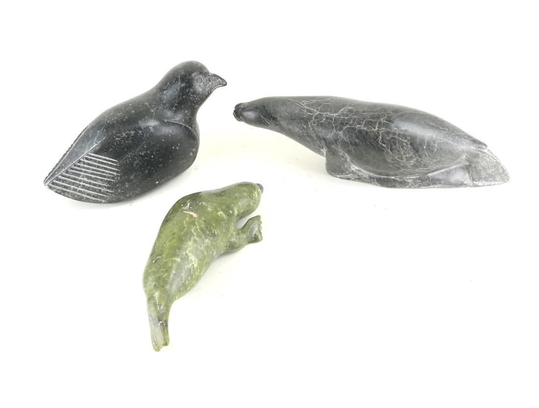 Three Inuit Animal Figures (1 of 6)