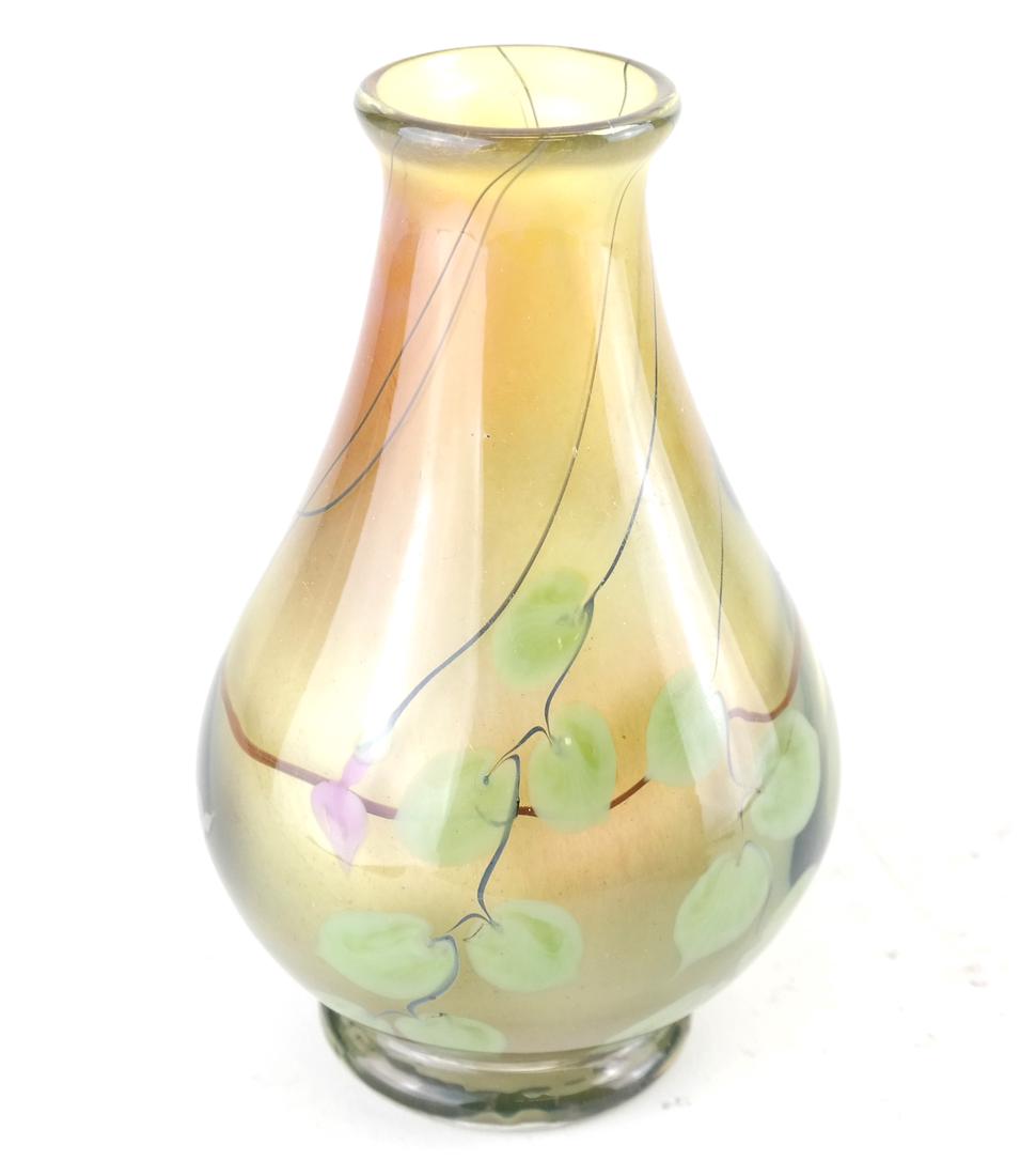 Lundberg Studios Art Glass Paperweight Vase (1 of 5)