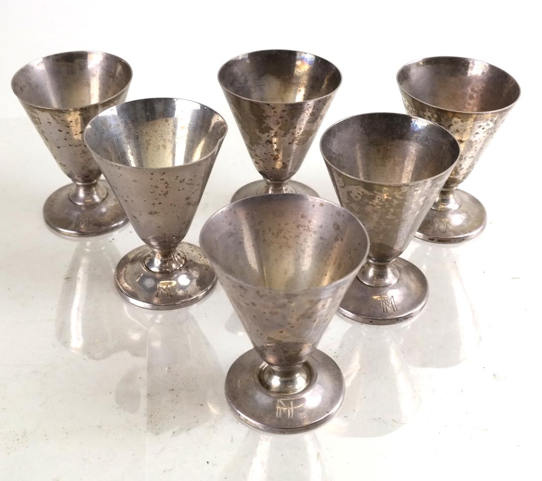 Six American Sterling Cocktail Cups (1 of 5)