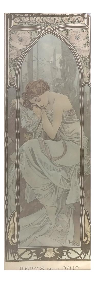 Alphonse Mucha, "Repos de la Nuit" (1 of 7)