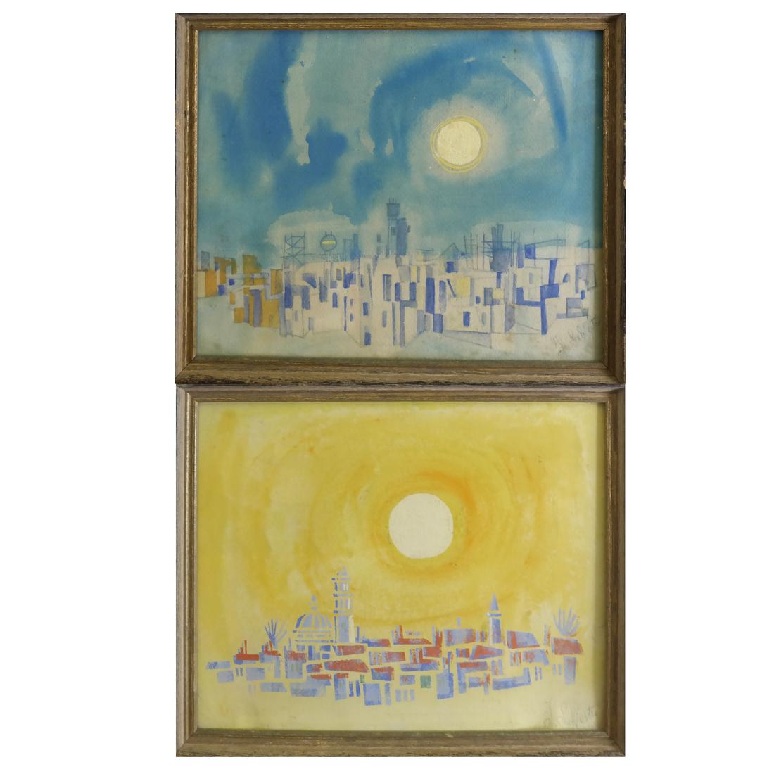 G. Silvestri, Two Framed Works On Paper (1 of 9)