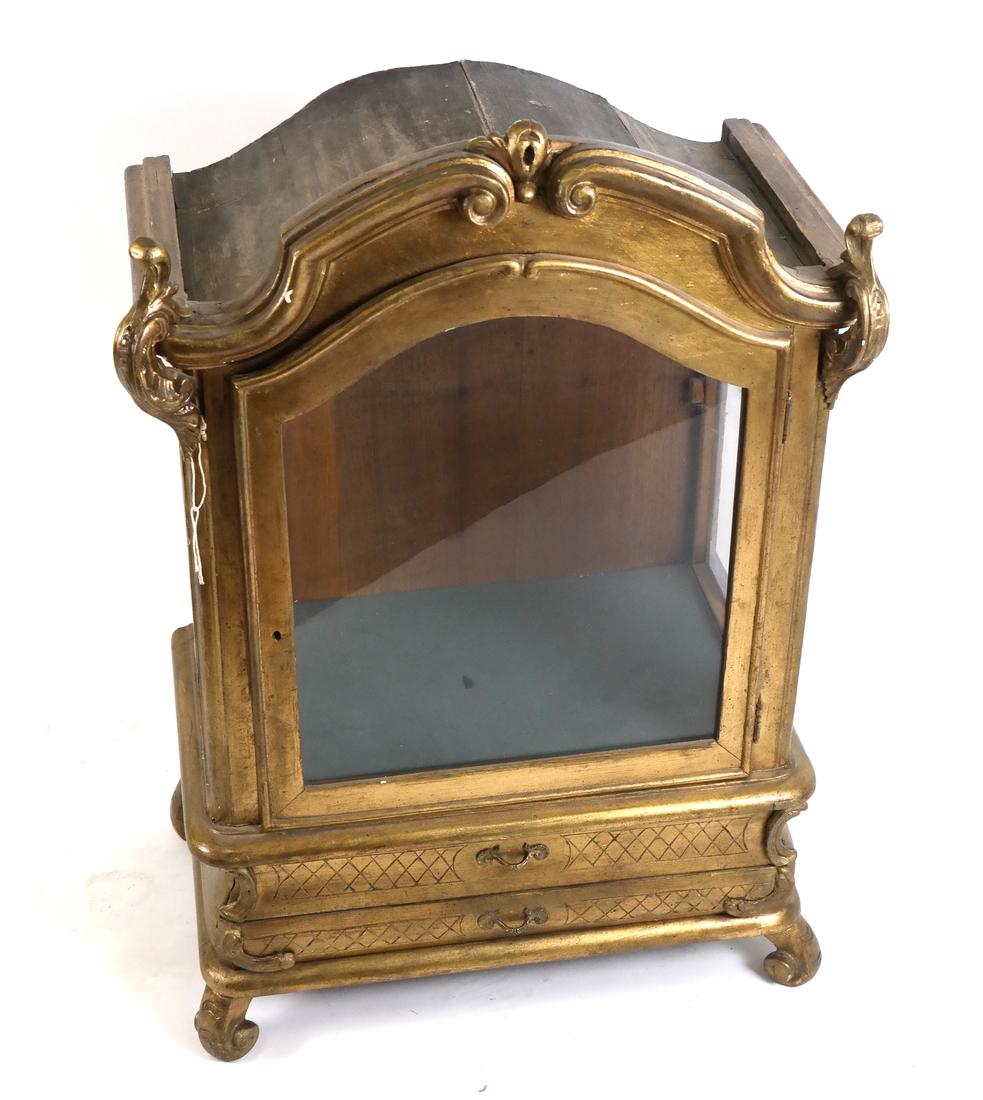 Venetian Gilt Wood Table Top Vitrine (1 of 9)