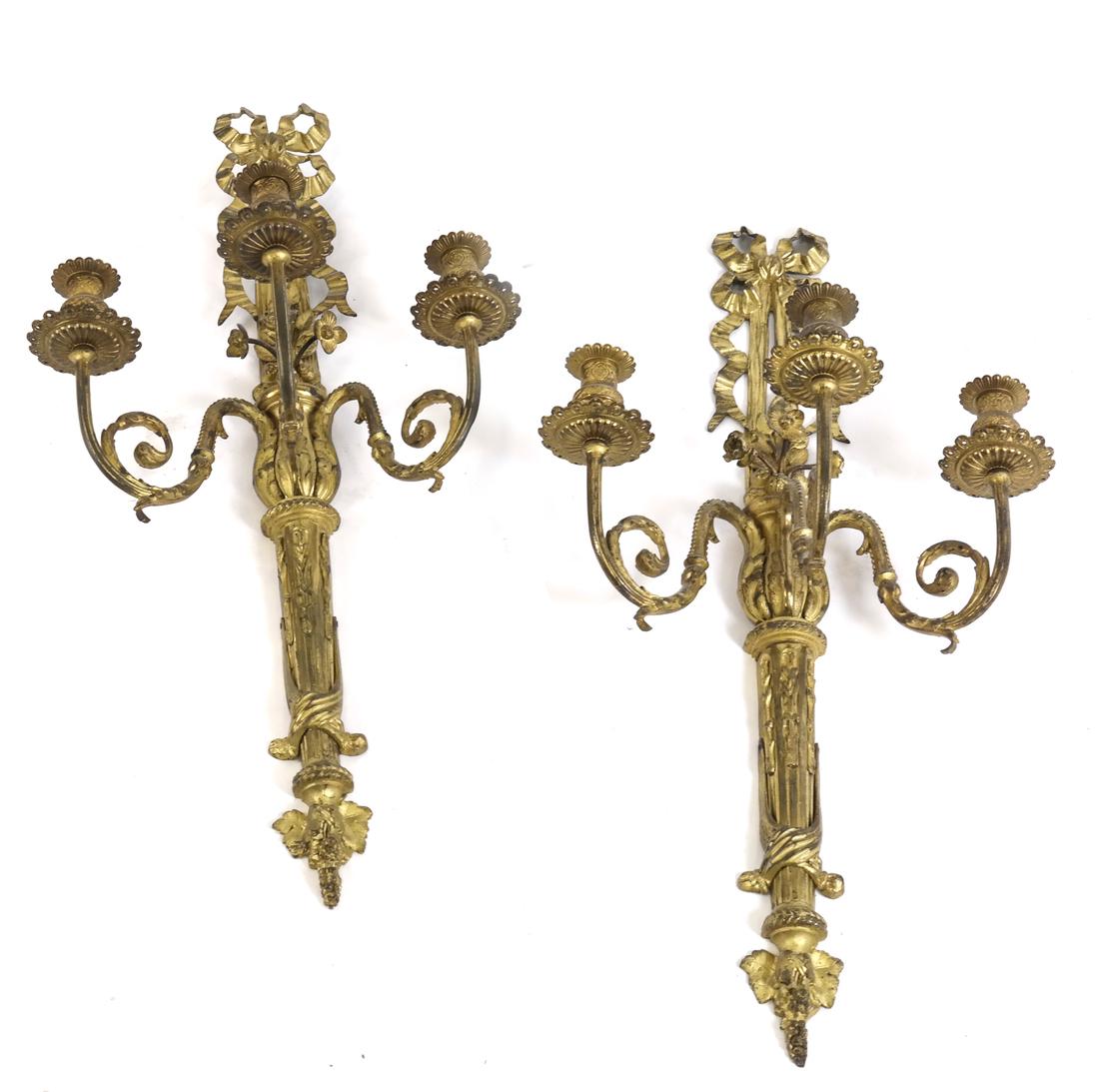 Pair of Neoclassical-Style Sconces (1 of 7)