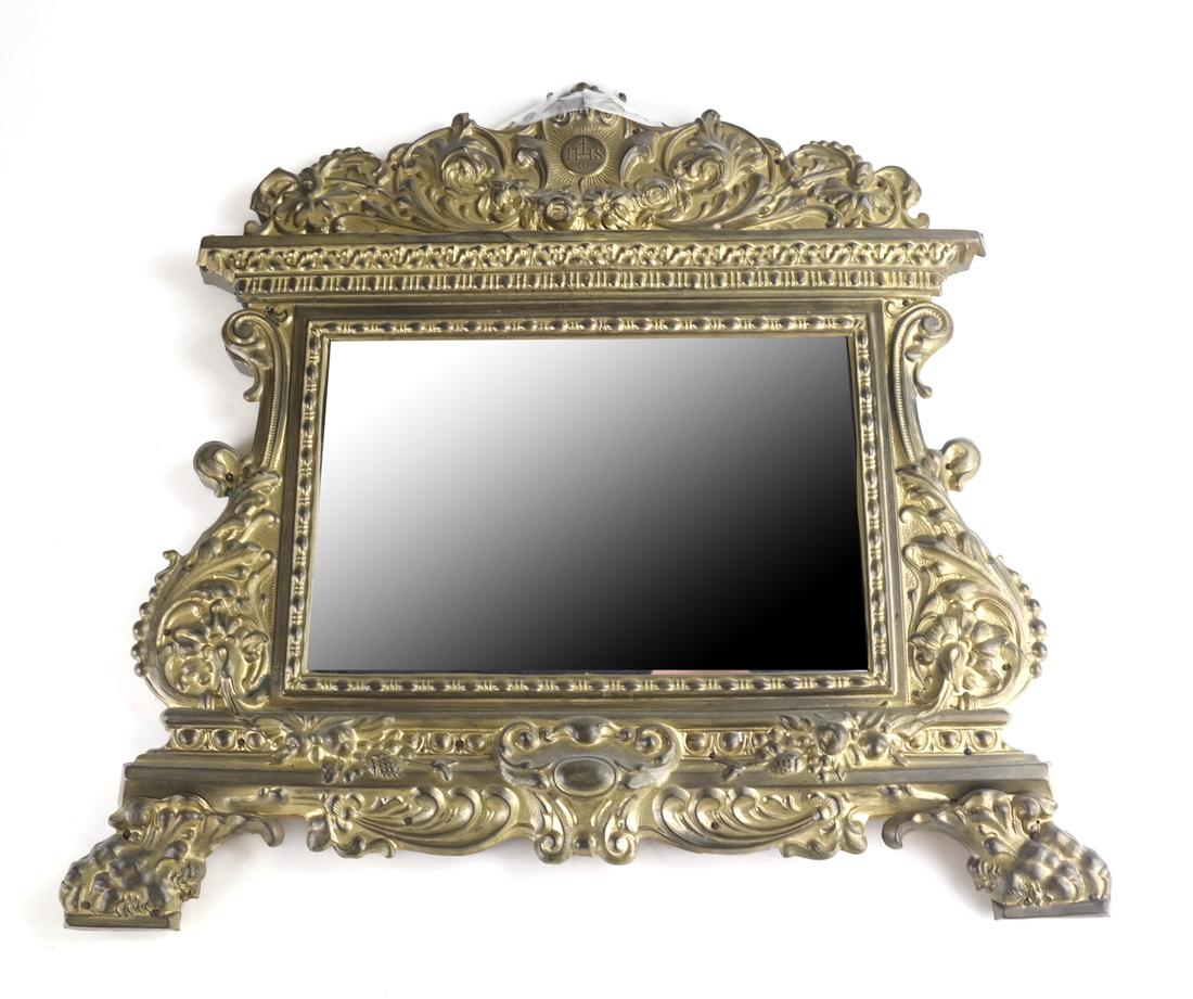 Rococo-Style Copper Mirror (1 of 5)