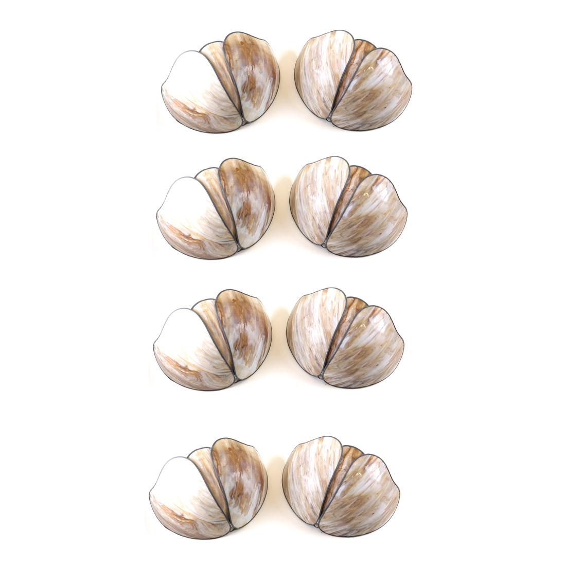 Eight Leaded Glass Sconces (1 of 5)