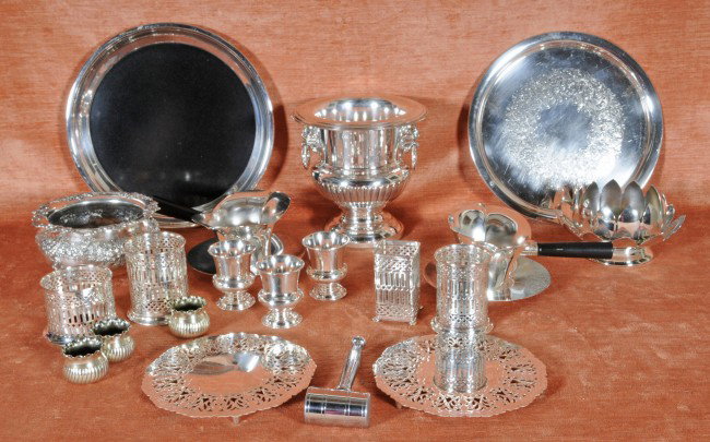 22 Silver Plated Items. Give to Jane Wyman by Ron: 22 Silver Plated Items. Give to Jane Wyman by Ronald Reagan on their 1st Anniversary. Ice Bucket, Trays Sauce Boats, Condiments etc.