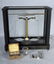 670: ANTIQUE GOLD SCALE IN A WOOD & GLASS CASE. WEIGHTS