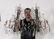 130: PR. BRONZE 3 LIGHT WALL SCONCES. CUT CLEAR & SMOKY - 2