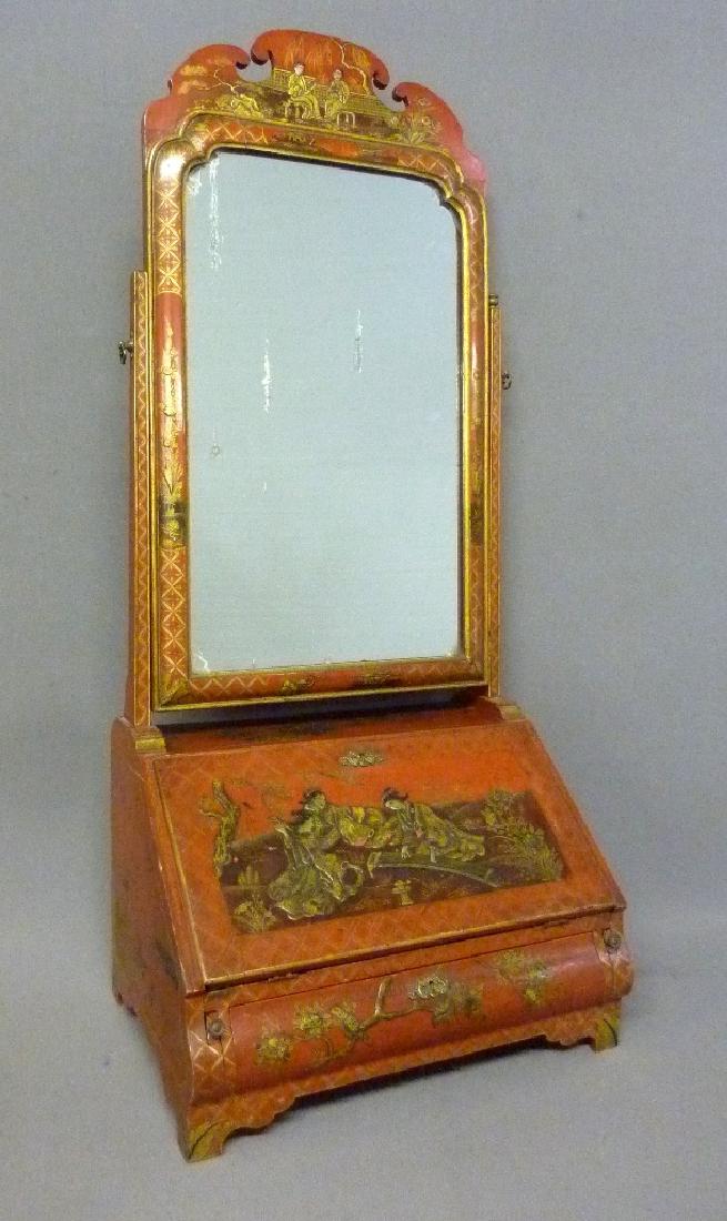 Quality Oriental Gold & Red Queen Anne Style Japanned (1 of 4)