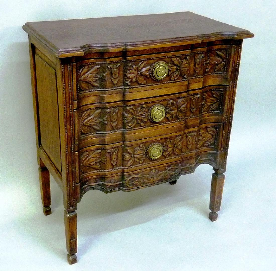 Circa 1920's French Oak 3 Drawer Stand with very well (1 of 4)