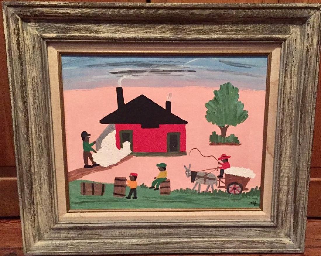 Clementine Hunter (1886-1988), oil on artist board, (1 of 5)