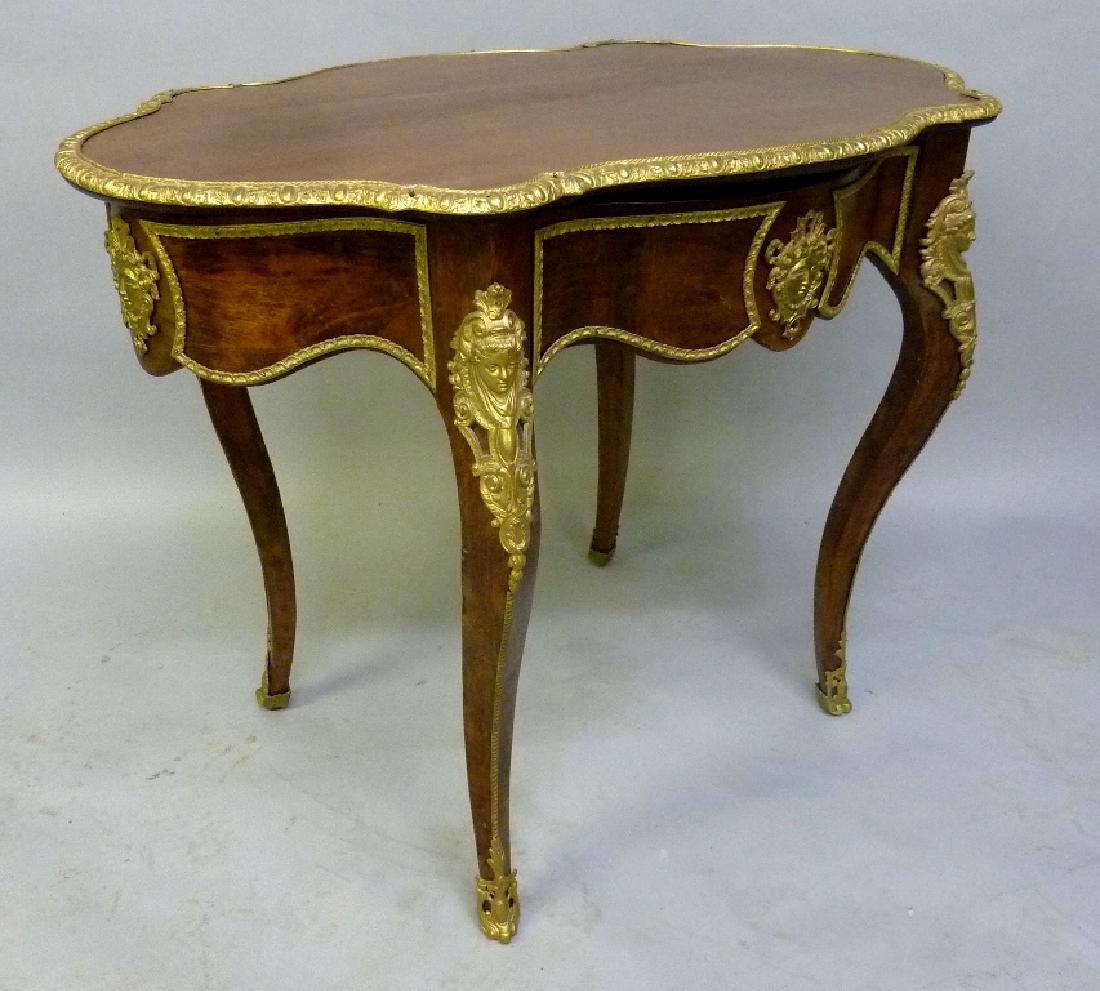 Circa 1880's Cast Bronze Mounted Turtle Top French (1 of 4)