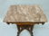 Burl Walnut Circa 1880's Marble Top Parlor Table with - 3