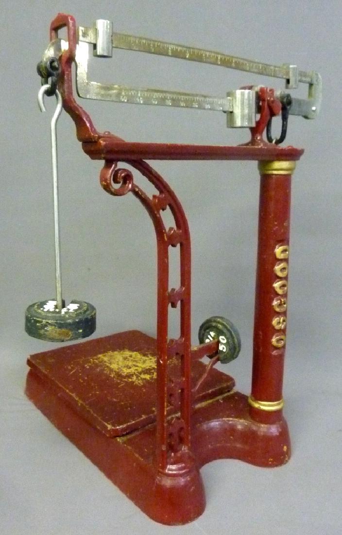 Early 20th Century Cast Iron & Brass Scale, Osgoods, (1 of 7)