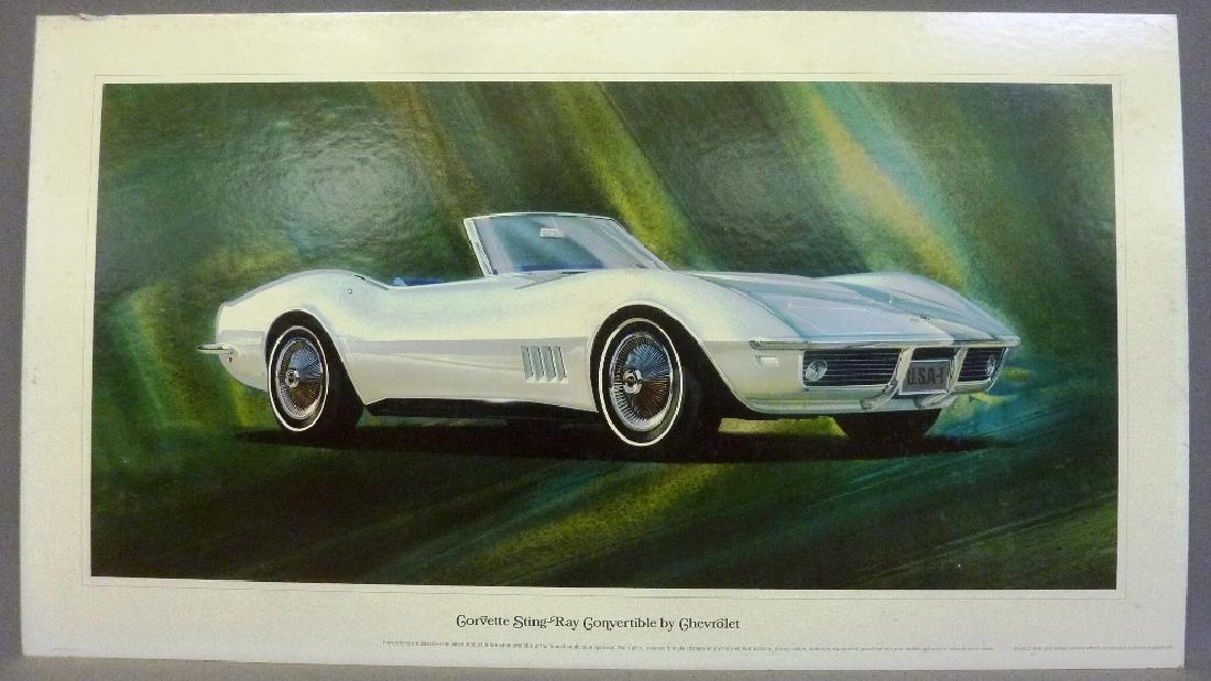 Rare 1960's Dealership Showroom Promo Poster of 1968 (1 of 6)