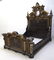1870's American Neo-Grec Bed with Porcelain Plaque, - 2