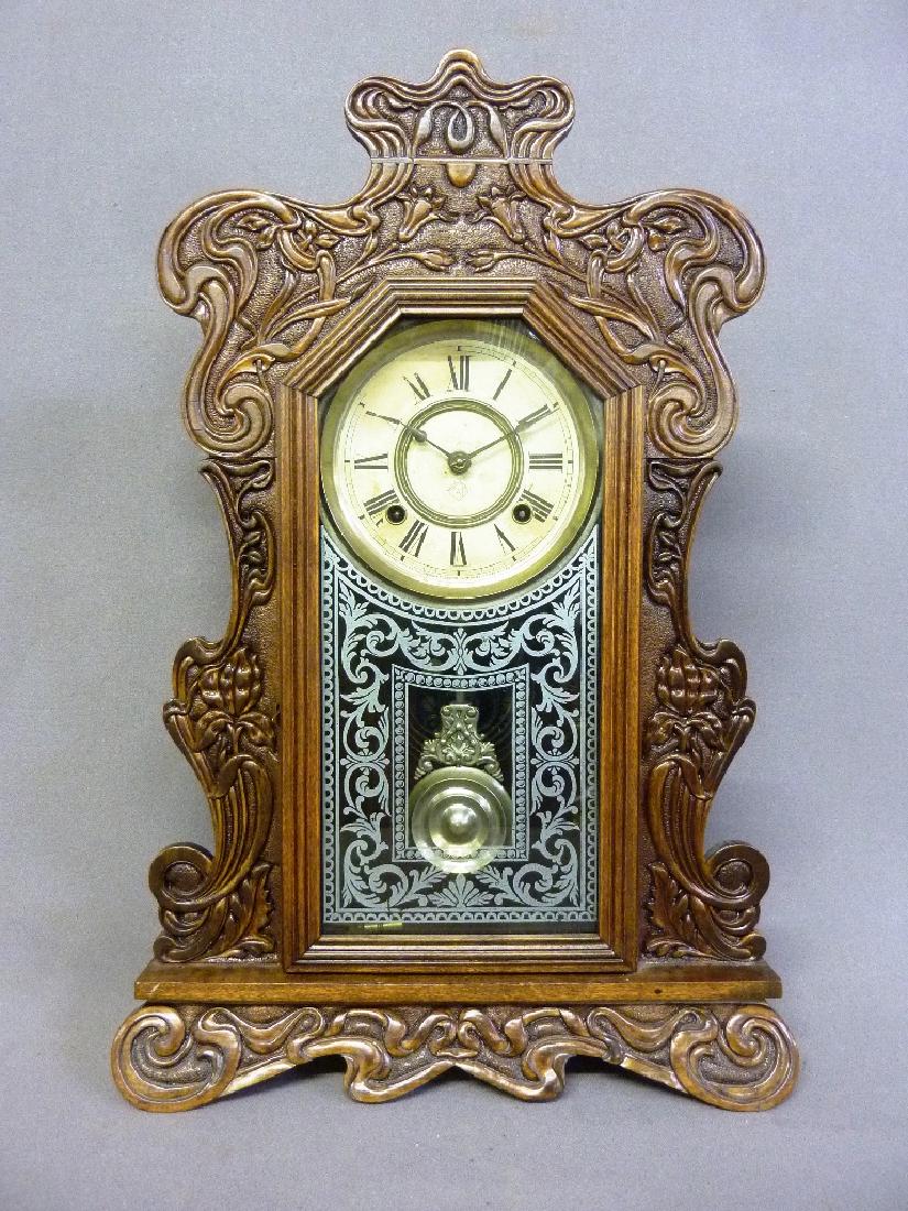 Circa 1890's Signed Ansonia Clock Co Fancy Clock h