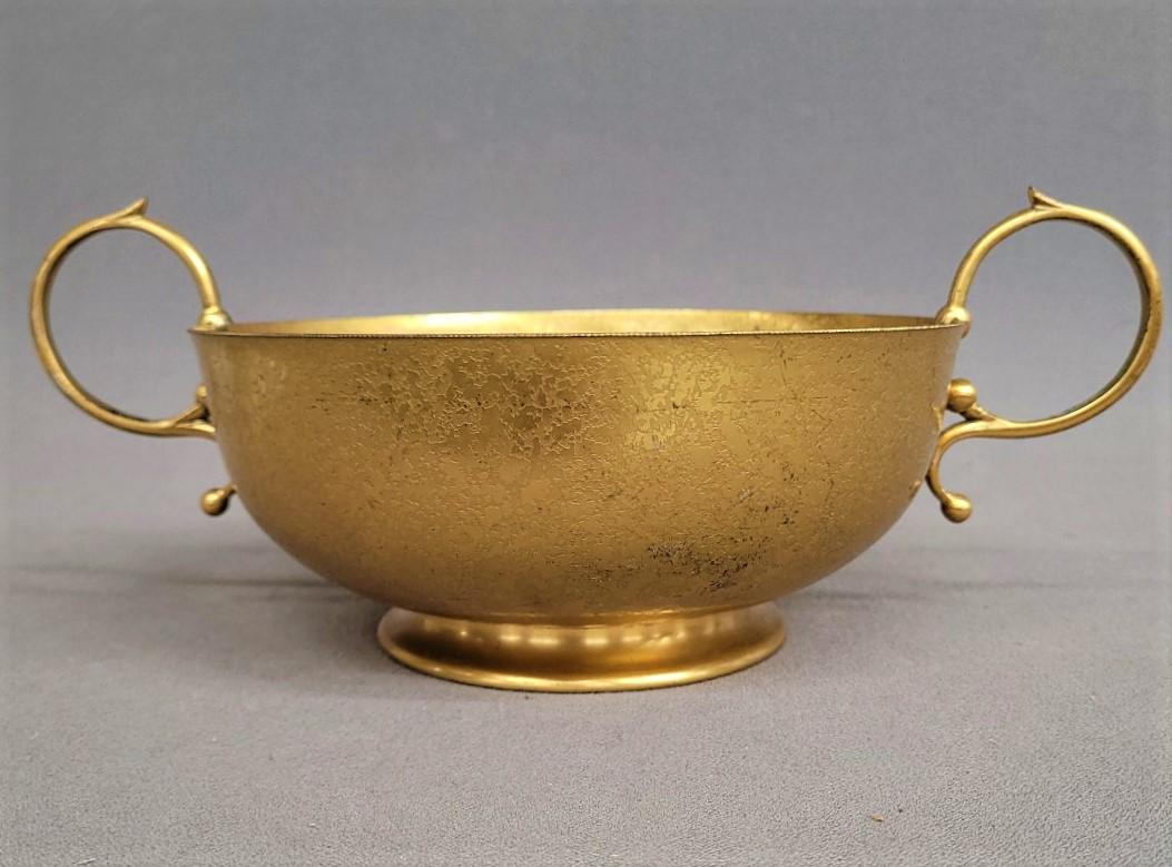 Circa 1910 Signed Louis C, Tiffany Furnaces Inc. Favrile #407 Bowl with handlesw 11.5" dia. 7.75" (1 of 4)