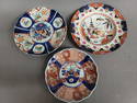 3 pcs  of Antique 19th Century Imari Export Porcelain, 8.5", 9.5" & 10".  Found in Superior WI
