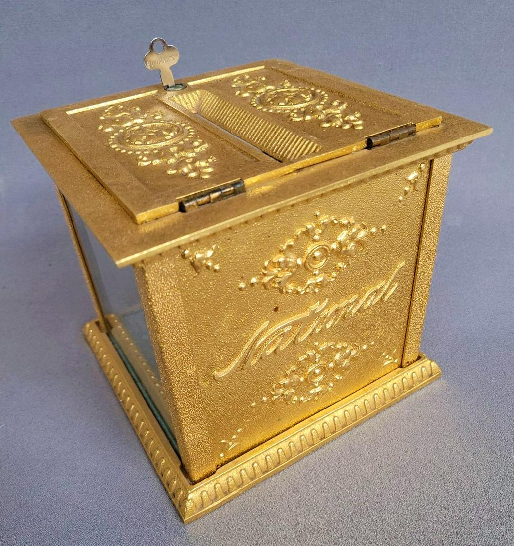 National Cash Register Receipt Box circa 1920. hgt ;6.5" w 6.75" d 6.75". Mint original (1 of 3)