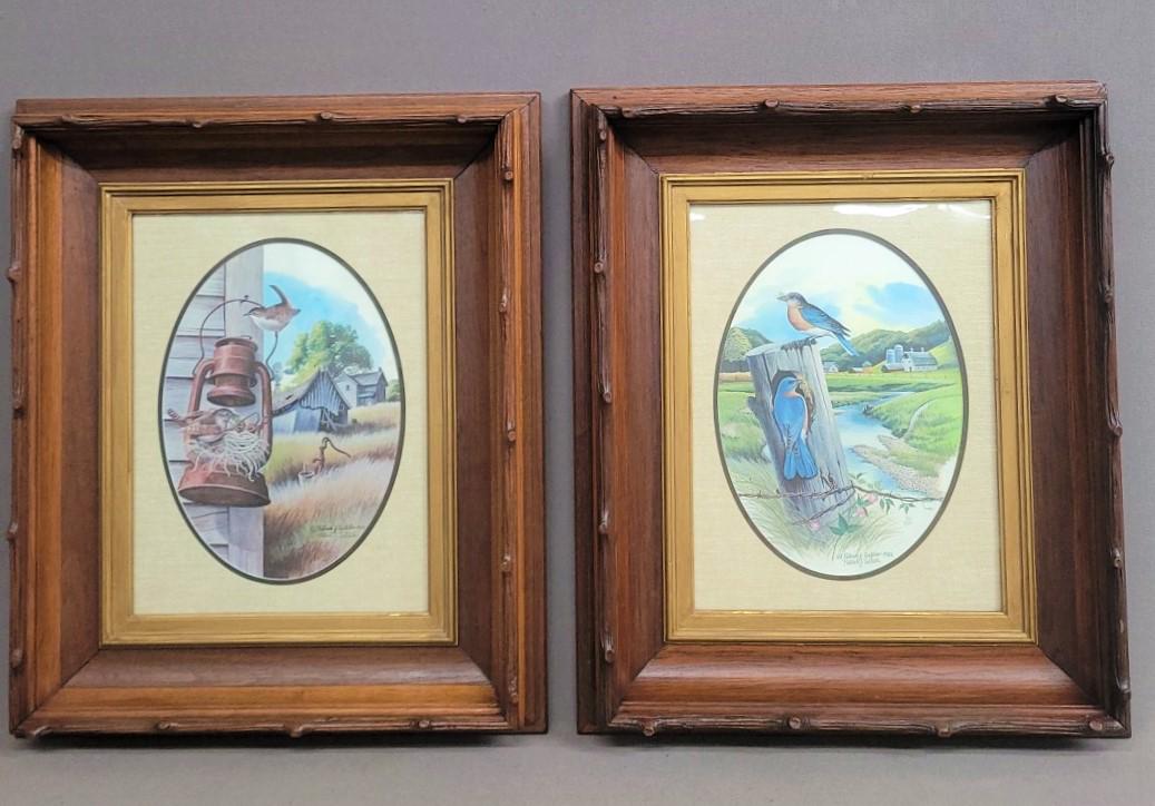 Circa 1875 Branch Carved Walnut Picture Frames - overall size hgt 25" w 20". Picture size hgt 16" w: Circa 1875 Branch Carved Walnut Picture Frames - overall size hgt 25" w 20". Picture size hgt 16" w 12.5". Great old walnut frames. Found in Spring Valley MN home.