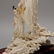 82: A CARVED & PAINTED IVORY FIGURAL GROUP, Hgt.10 1/2" - 3