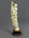 85: A CHINESE CARVED  IVORY FIGURE OF QUAN YIN, Hgt. 22