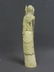 114: A FINE 23 1/2" CHINESE CARVED IVORY WARRIOR/DEITY - 3