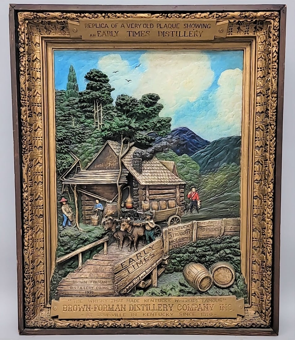 Whisky Advertising  "Brown Forman Distillery Co., Inc." signed  "The Whisky That Made Kentucky (1 of 8)