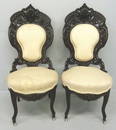 305: AMERICAN 1850'S  LAMINATED ROSEWOOD CHAIRS by J &