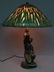 334A: Signed Handel Cattail Overlay Lamp - 2