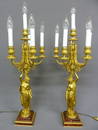 Signed F.Barbedienne Pair of Quality Bronze Fire Gilt
