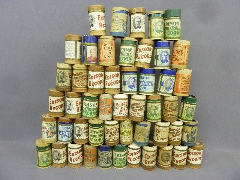 49 Cylinder Records for Cylinder Phonographs - Circa: 49 Cylinder Records for Cylinder Phonographs - Circa 1900