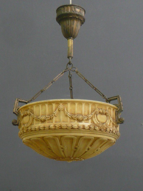 Vintage Circa 1915 Hanging Fish Bowl Classical (1 of 1)