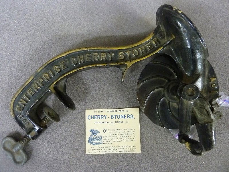 Circa 1900 Cast  Iron Enterprise Cherry Stoner,  Phila. (1 of 4)