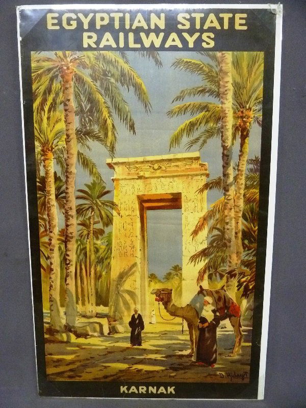 Nice Egyptian State Railways Poster on paper  Marked (1 of 4)