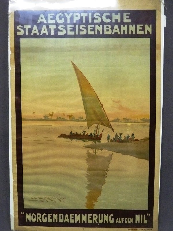 Egyption Travel Poster on paper in German,  artist (1 of 4)