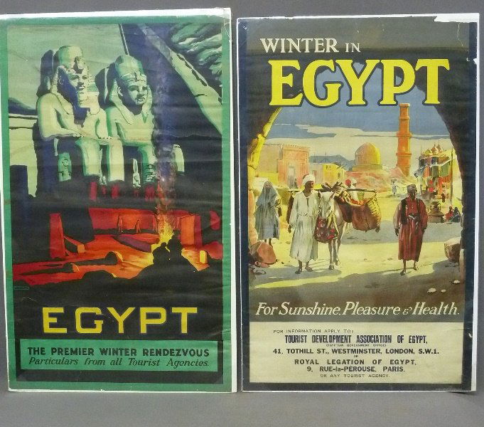 Two Egypt Travel Posters: Winter in Egypt for Sunshine, (1 of 9)