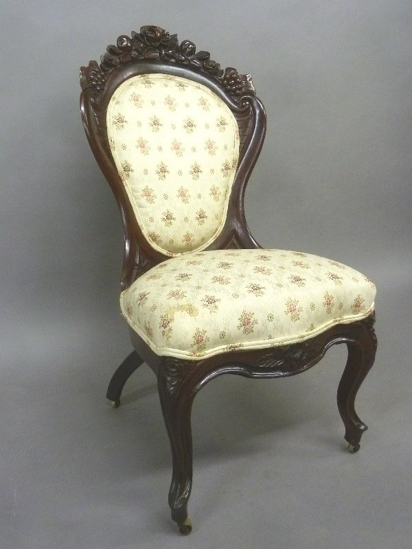Circa 1850 Laminated Rosewood Chair by John H. Belter (1 of 4)