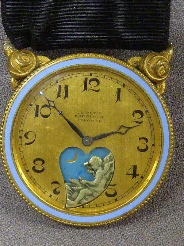 Signed Le Petit Forgeron, Schorcob,  watch with velvet (1 of 5)