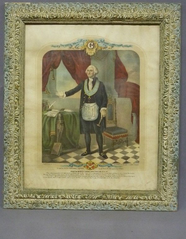 George Washington Masonic Item. Marked (Behold how good (1 of 7)