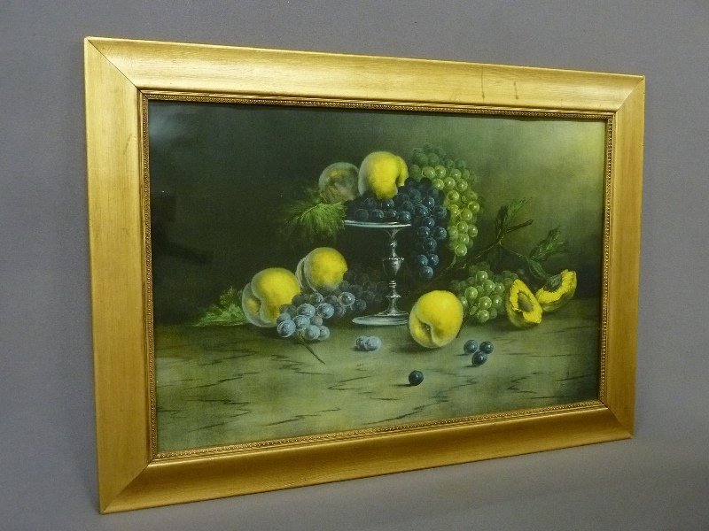 Circa 1910 Color Print Still life of  Fruit Compote - (1 of 2)
