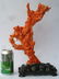Large Chinese Carved Coral Group on carved wood base - 2