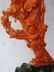 Large Chinese Carved Coral Group on carved wood base - 5