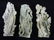 Set of 3 Carved Light Green Jade Figures - average - 4