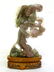 Carved Jade Chinese Woman in green and purple on carved