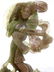 Carved Jade Chinese Woman in green and purple on carved - 3