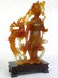 Rust Color Carved Jade Figure of a Woman - height 6.25" - 3