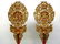 Gilt Decorated Hand Carved Chinese Candle Screens with - 2